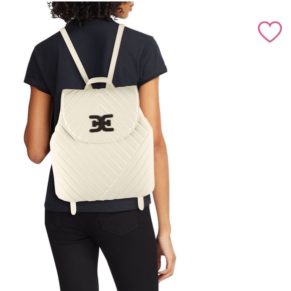 NWT Sam Edelman BLACK quilted backpack - Picture 3 of 5